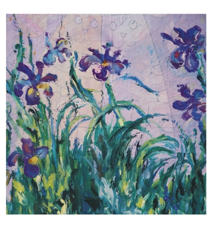 Esarfe Patrate - Esarfa dama MILDRED cu irisi si pisica