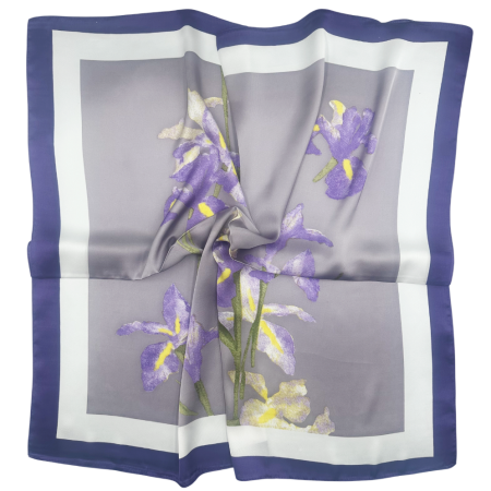 Esarfe Patrate - Esarfa dama MIRANDA cu irisi, 70x70cm