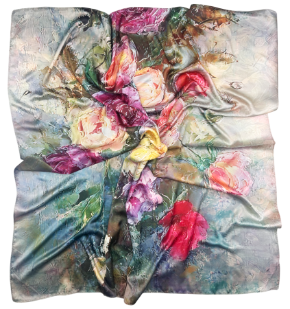 Esarfa dama ROMY, Cu 2 fete, 70x70cm [0]