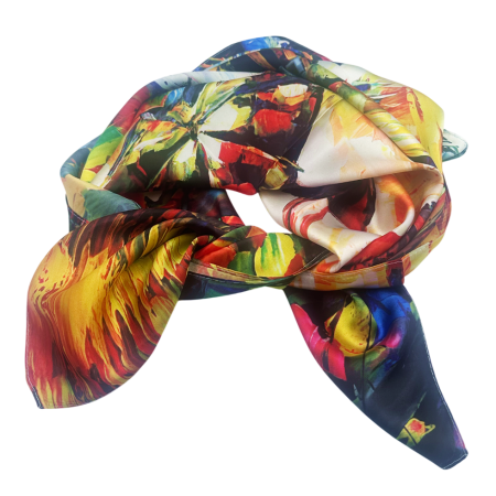 Esarfa dama SELENA cu pictura [1]