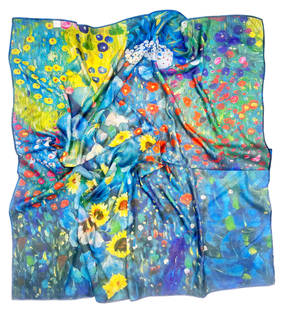 Esarfa dama SOLLER, Cu 2 fete, 70x70cm [1]