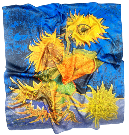 Esarfe Patrate - Esarfa dama SOLLER, Cu 2 fete, 70x70cm