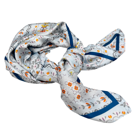 Esarfa dama TULIPE cu lalele Bleu [1]