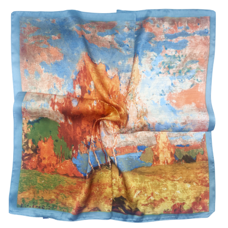 Esarfe Patrate - Esarfa dama WENDY cu pictura, 70x70cm