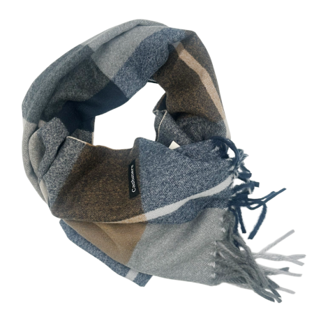 Esarfa ingusta Cashmere TERRY, Maro Bleumarin, 36x180cm [1]