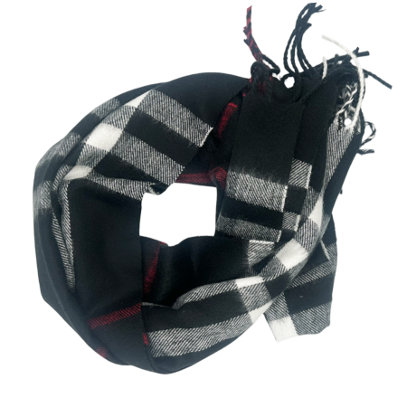 Esarfa ingusta Cashmere TERRY, Negru, 36x180cm [1]