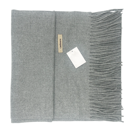 Esarfa ingusta cu franjuri Cashmere ROYAL, Gri [1]
