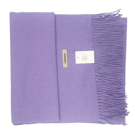 Esarfa ingusta cu franjuri Cashmere ROYAL, Mov [1]