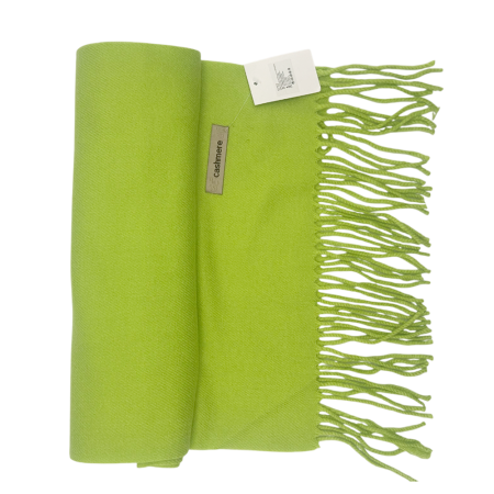 Esarfa ingusta cu franjuri Cashmere ROYAL, Verde lime [1]