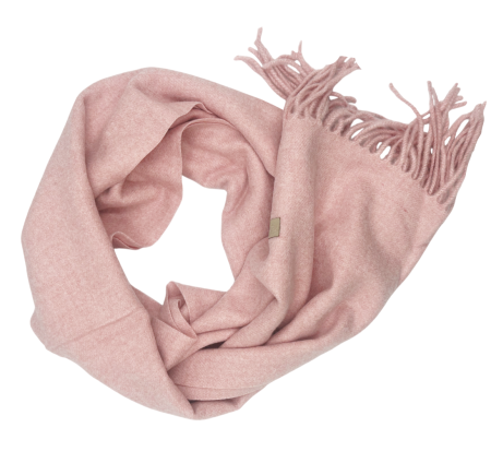 Esarfe & Fulare Barbatesti - Esarfa ingusta cu franjuri Cashmere ROYAL, Roz