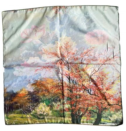 Esarfa matase ALEXIS cu 2 fete, 70x70cm [2]