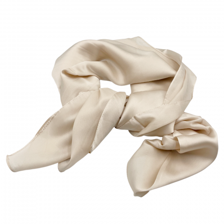 Esarfa matase AMELIE, Bej perlat, 70x70cm [1]