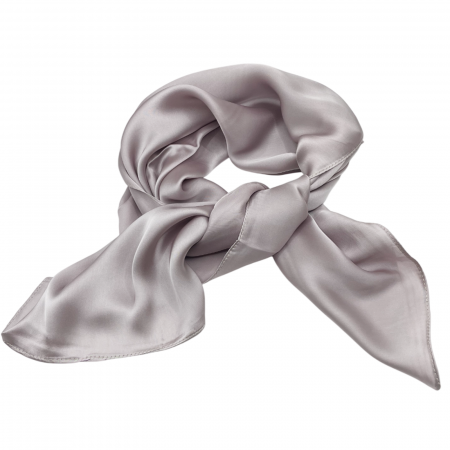 Esarfe Matase & Voal & Satin - Esarfa matase AMELIE, Bej inchis, 70x70cm