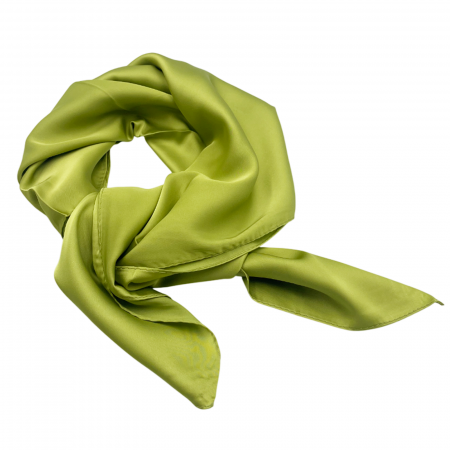 Esarfe Matase & Voal & Satin - Esarfa matase AMELIE, Verde fistic, 70x70cm