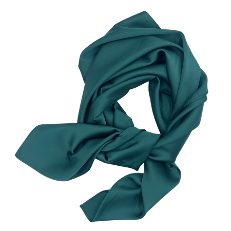 Esarfa matase AMELIE, Verde inchis, 70x70cm [1]