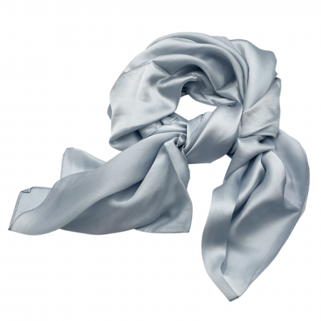 Esarfe Matase & Voal & Satin - Esarfa matase ANGELIQUE, Bleu pastel, 80x170cm