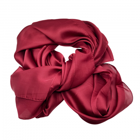 Esarfe Matase & Voal & Satin - Esarfa matase ANGELIQUE, Burgundy, 80x170cm