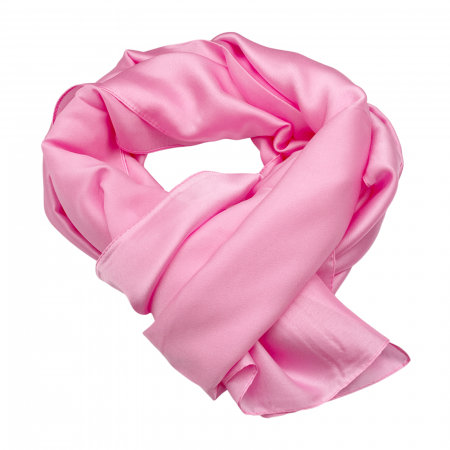 Esarfe Matase & Voal & Satin - Esarfa matase ANGELIQUE, Roz, 80x170cm