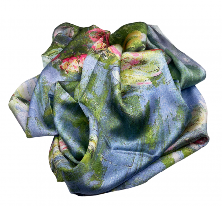 Esarfa matase ETTA, Roz, 70x70cm [1]