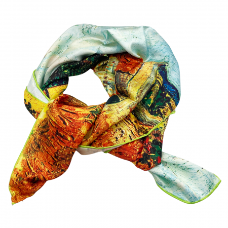 Esarfe Matase & Voal & Satin - Esarfa matase PROVENCE, 85x85cm