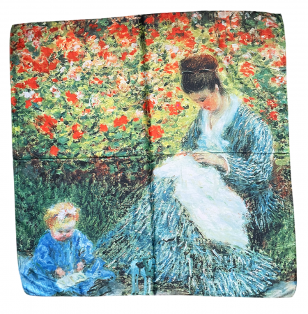 Esarfa matase RITA cu 2 fete, 70x70cm [2]