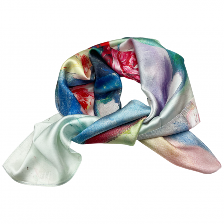 Esarfa matase LOUISE, Multicolor, 70x70cm [1]