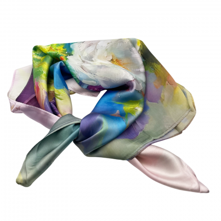 Esarfa matase MARILOU, Multicolor, 70x70cm [3]