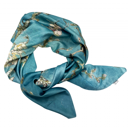 Esarfe Matase & Voal & Satin - Esarfa matase MELANIE cu 2 fete, 70x70cm