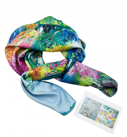 Esarfa matase MELANIE cu 2 fete, 70x70cm [1]