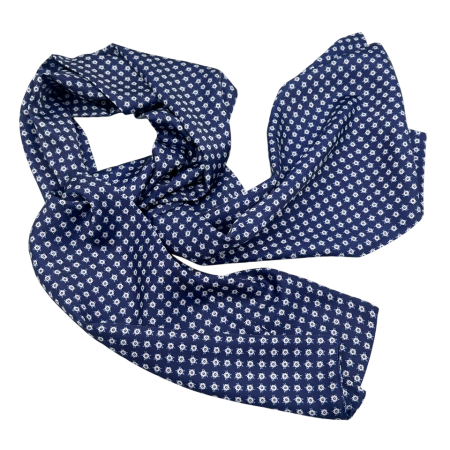 Esarfe Matase & Cravate Ascot - Esarfa matase barbati ALBERTO bleumarin - Accesoriu elegant