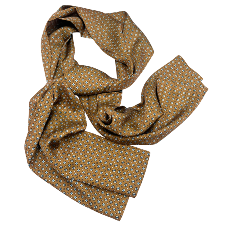 Esarfe Matase & Cravate Ascot - Esarfa matase barbati ALBERTO maro - Accesoriu elegant