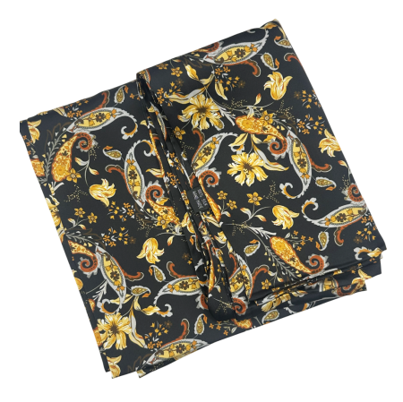 Esarfa matase - pentru barbati - DANTE, Negru [1]