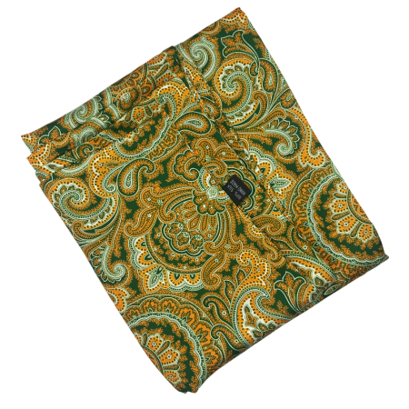Esarfa matase - pentru barbati - LORENZO, Verde [1]
