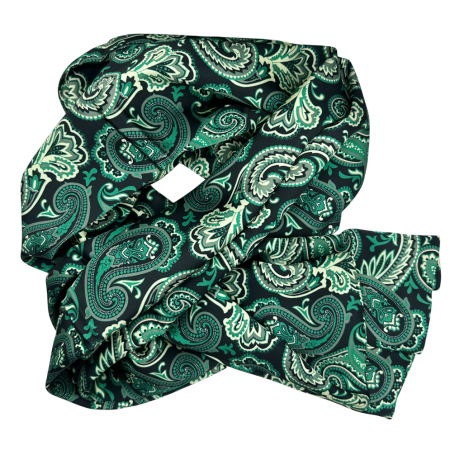 FASHION - Esarfa matase - pentru barbati - TOTO, Verde