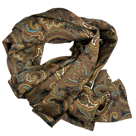Esarfe & Fulare Barbatesti - Esarfa matase - pentru barbati - MATTEO, Maro
