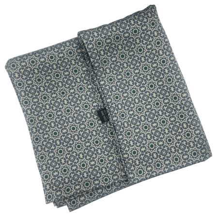 Esarfa matase - pentru barbati - RICARDO, Gri Verzui, 30x160cm [1]