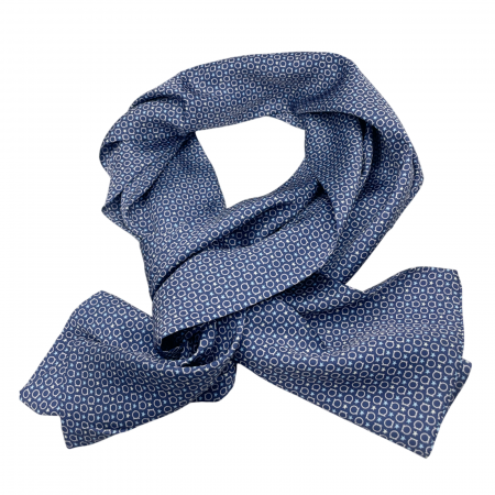 FASHION - Esarfa matase - pentru barbati - VITTORIO, Bleumarin