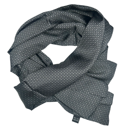 Esarfe & Fulare Barbatesti - Esarfa matase - pentru barbati - VITTORIO, Gri inchis