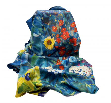 Esarfa matase SOLLER cu 2 fete, 70x70cm [6]