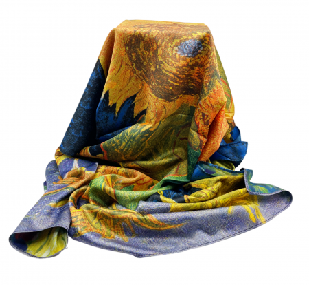 Esarfa matase SOLLER cu 2 fete, 70x70cm [5]