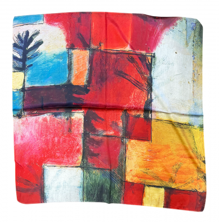 Esarfa matase LUCIA, Rosu, 70x70cm [1]