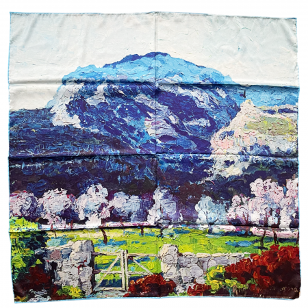 Esarfe Matase & Voal & Satin - Esarfa matase LA HUERTA, 85x85cm