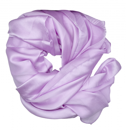 Esarfe Matase & Voal & Satin - Esarfa matase ANGELIQUE, Mov lila, 80x170cm