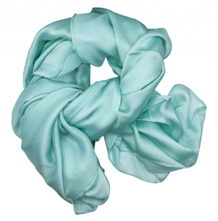 Esarfe Matase & Voal & Satin - Esarfa matase ANGELIQUE, Verde menta, 80x170cm