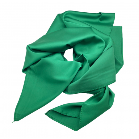 Esarfe Matase & Voal & Satin - Esarfa matase AMELIE, Verde, 70x70cm