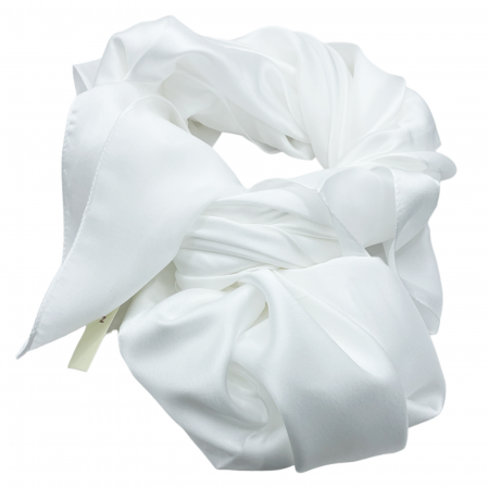 Esarfe Matase & Voal & Satin - Esarfa matase ANGELIQUE, Alb, 80x170cm