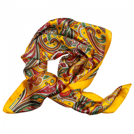 Esarfe Matase & Voal & Satin - Esarfa matase WANDA, Galben