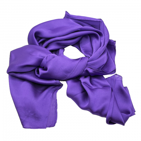 Esarfe Matase & Voal & Satin - Esarfa matase ANGELIQUE, Mov inchis, 80x170cm