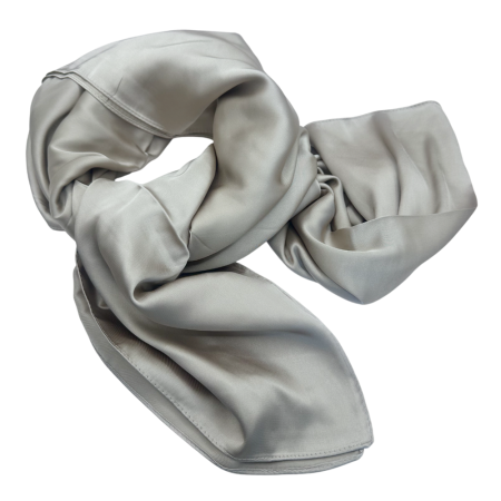 MARTISOR - Esarfa bej inchis din matase ANGELIQUE - Esarfa dama