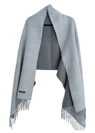 Esarfa reversibila in carouri LONDON CHECK - gri [2]